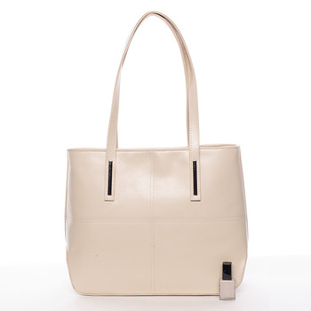 Dámska luxusná kabelka cez rameno béžová - Delami Leonela