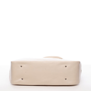 Dámska luxusná kabelka cez rameno béžová - Delami Leonela