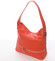 Dámska kožená kabelka cez plece červená - ItalY Miriam