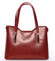 Stredná kožená kabelka červená - ItalY Chevelle