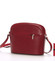 Dámska kožená crossbody kabelka červená - ItalY Tracy