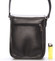 Luxusná kožená taška cez rameno čierna - ItalY Harper