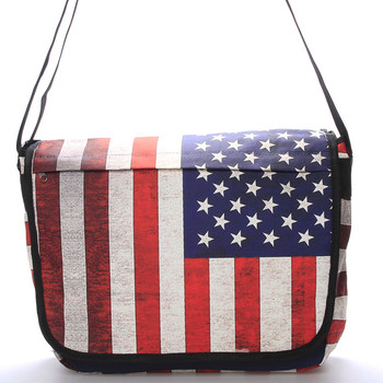 Trendy látková taška cez rameno USA - NEW REBELS Keaton