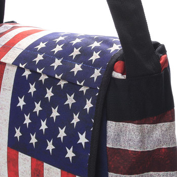Trendy látková taška cez rameno USA - NEW REBELS Keaton