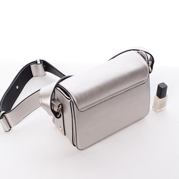 Originálna crossbody kabelka strieborná - Silvia Rosa Bailee