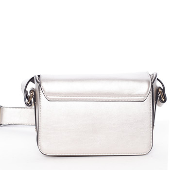 Originálna crossbody kabelka strieborná - Silvia Rosa Bailee