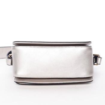 Originálna crossbody kabelka strieborná - Silvia Rosa Bailee