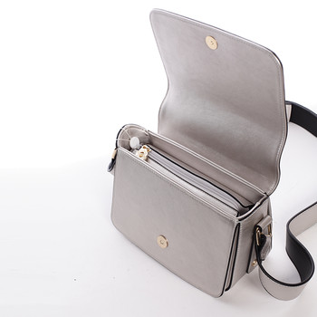 Originálna crossbody kabelka strieborná - Silvia Rosa Bailee