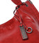 Módna dámska kabelka cez plece červená - Dudlin Pierretta
