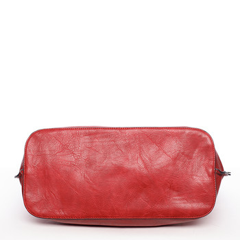 Módna dámska kabelka cez plece červená - Dudlin Pierretta