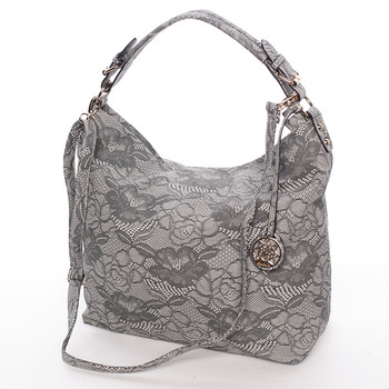 Originálna dámska kabelka cez rameno sivá - Dudlin Minnie