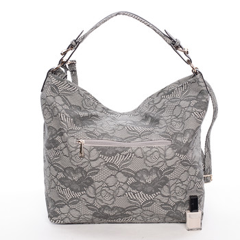 Originálna dámska kabelka cez rameno sivá - Dudlin Minnie