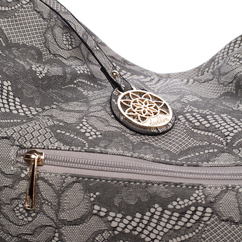 Originálna dámska kabelka cez rameno sivá - Dudlin Minnie