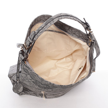 Originálna dámska kabelka cez rameno sivá - Dudlin Minnie