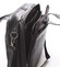 Luxusná pánska kožená taška cez rameno čierna - Bellugio Lance