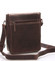 Luxusná pánska kožená taška cez rameno hnedá - WILD Bayley