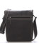 Luxusná pánska kožená taška cez rameno čierna - WILD Bayley