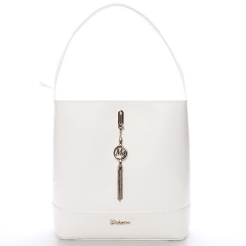 Dámska elegantná kabelka cez rameno biela - Maggio Celine