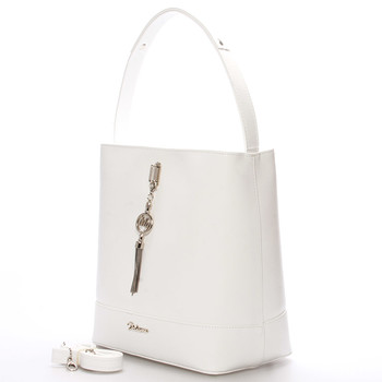 Dámska elegantná kabelka cez rameno biela - Maggio Celine