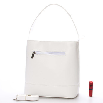 Dámska elegantná kabelka cez rameno biela - Maggio Celine