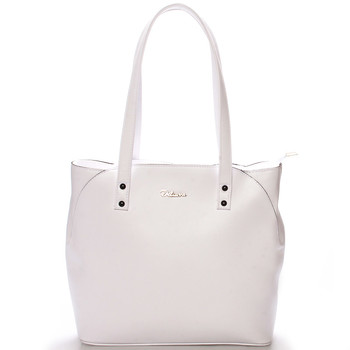 Dámska elegantná kabelka cez rameno biela - Delami Roesia