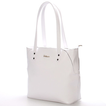 Dámska elegantná kabelka cez rameno biela - Delami Roesia