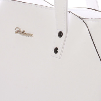 Dámska elegantná kabelka cez rameno biela - Delami Roesia