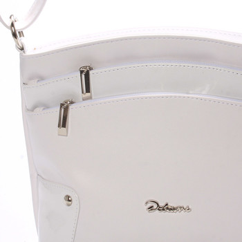 Originálna crossbody kabelka biela - Delami Lealia