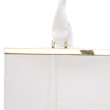 Elegantná dámska kabelka do ruky biela - Delami deliť