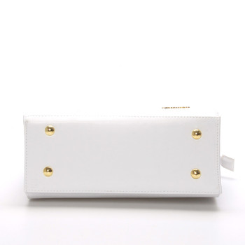 Elegantná dámska kabelka do ruky biela - Delami deliť