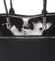 Dámska luxusná čierna lakovaná kabelka - Delami Belén