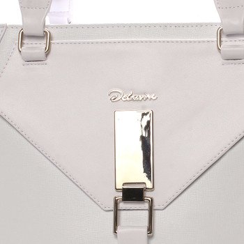 Dámska luxusná kabelka cez rameno biela - Delami Albina
