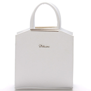 Dámska spoločenská kabelka biela - Delami Nathalie