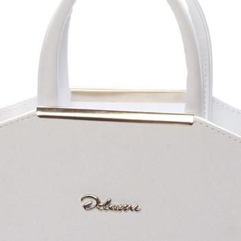 Dámska spoločenská kabelka biela - Delami Nathalie