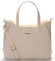 Elegantná dámska kabelka do ruky béžová saffiano - Delami Diahann