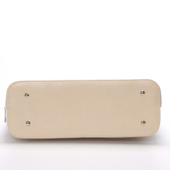 Elegantná dámska kabelka do ruky béžová saffiano - Delami Diahann