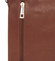 Módna stredná hnedá kožená kabelka cez rameno - ItalY Lowell