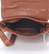 Módna stredná hnedá kožená kabelka cez rameno - ItalY Lowell