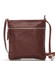 Dámska menšie tmavo hnedá kožená kabelka cez rameno - ItalY Slania