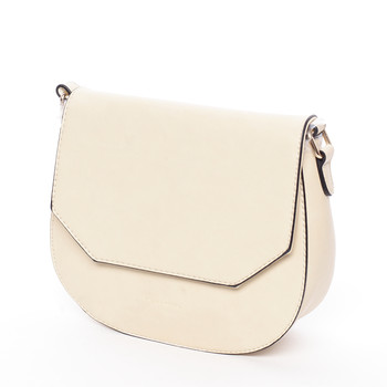 Exkluzívna crossbody kabelka krémová - Silvia Rosa Katriane