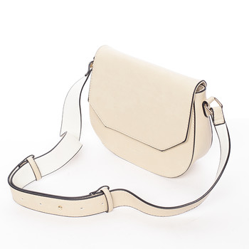 Exkluzívna crossbody kabelka krémová - Silvia Rosa Katriane