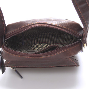 Pánska kožená taška cez rameno hnedá - SendiDesign Colyn