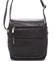 Elegantná pánska kožená taška cez plece čierna - SendiDesign Garnell