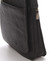Módna pánska kožená taška cez plece čierna - SendiDesign Blayze