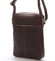 Elegantná pánska kožená taška cez plece hnedá - SendiDesign Turner