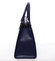 Elegantná dámska kožená kabelka modrá - ItalY Rohais