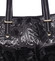 Exkluzívna dámska kožená kabelka čierna - Italo Logistilla