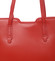 Elegantná dámska kožená kabelka červená - ItalY Aimee