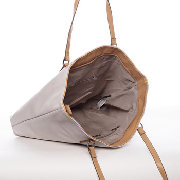 Moderná dámska kabelka cez rameno krémovo sivá - David Jones Sharnta