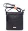 Moderná dámska crossbody kabelka čierna - David Jones azurínom zosieťovaného